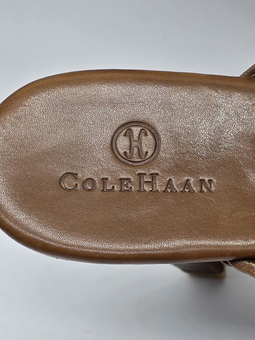 VTG Cole Haan Suede Studded Clog Mules 7.5 B 70s Westerncore Boho - Picture 4 of 16